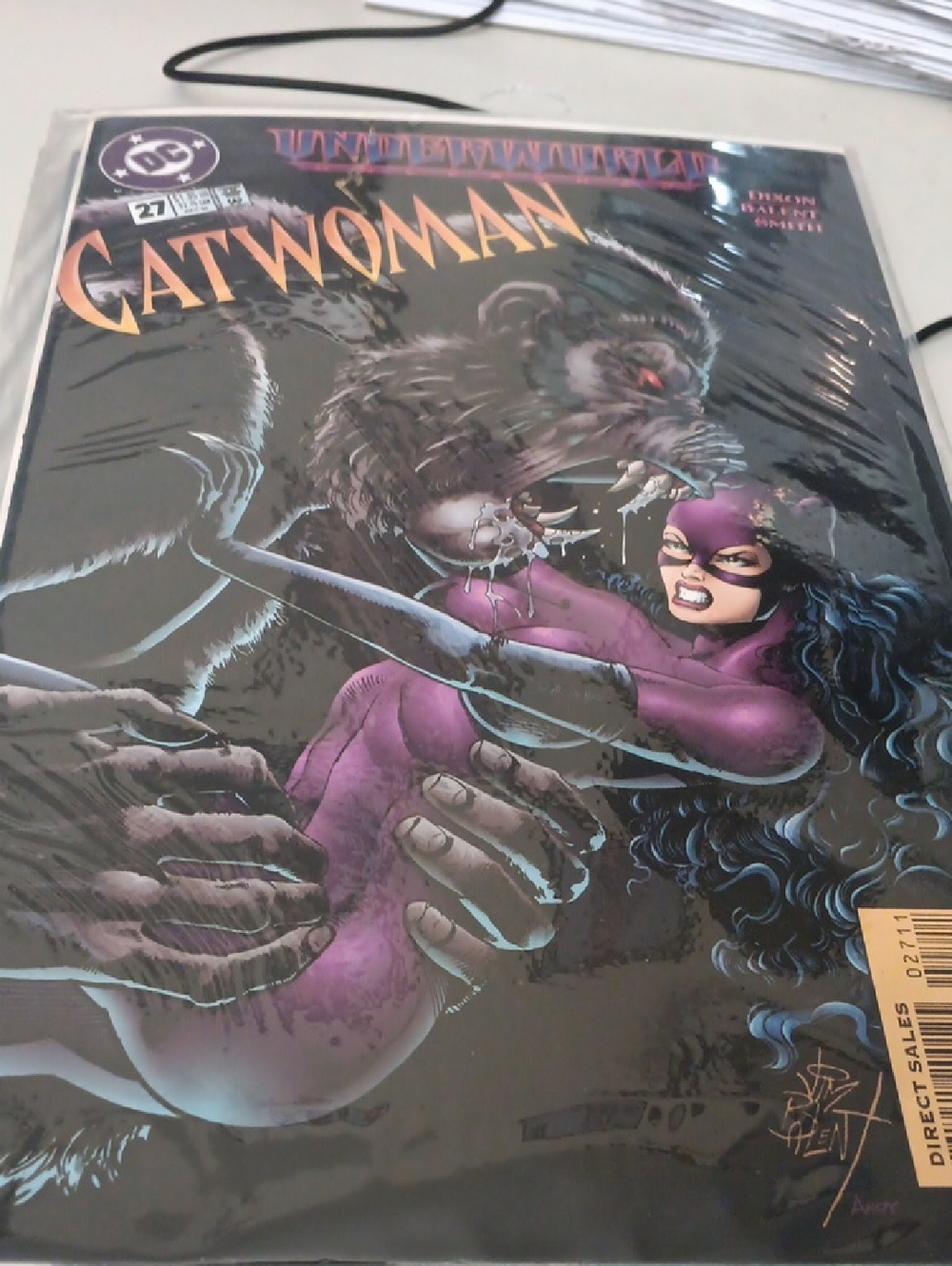 DC Comics Catwoman Comic Book - Purple and Black Cover Times 2 Copys